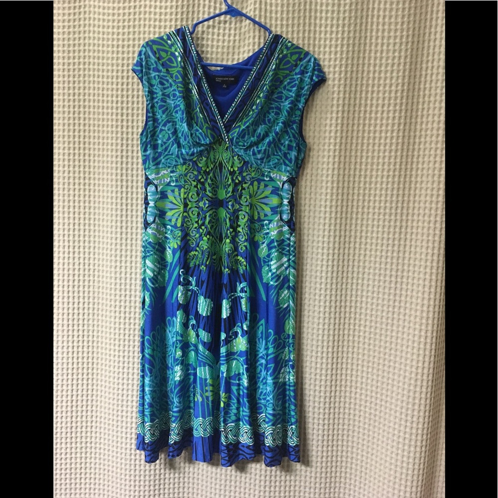 Engineered print Aline dress